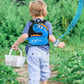 Accmor Toddler Backpack Leash, Cute Dinosaur Kids Harness Backpacks with Anti Lost Wrist Link, Adorable Child Backpack Mini Bag Wristband Tether Strap Leashes for Baby Boys Girls Ages 1-3 Years