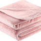 Surii Home Luxury Microfiber Flannel Blanket, Super Soft, Warm, Cozy, Fluffy, and Breathable, Perfect Throws for Bed, Couch, Sofa, for All Season Use. 350GSM Travel Size 50x60 Inches(Sepia Rose)