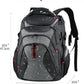 KROSER Travel Laptop Backpack 17.3 Inch XL Computer Backpack with Hard Shell Saferoom RFID Pockets Water-Repellent Business College Daypack Stylish Bag for Men/Women-Black Grey - Roamly