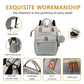Baby Diaper Bag Backpack with Changing Station Travel Waterproof 3 in 1 Foldable Pad Unisex Grey