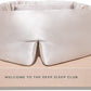 DROWSY Silk Sleep Mask. Face-Hugging, Padded Silk Cocoon for Luxury Sleep in Total Darkness. (Dusty Gold)