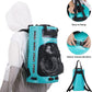 WILD HEART Camping Shower 22L/ 12L Portable Shower for Camping with Pressure Foot Pump and Hose - Solar Shower Bag Backpack for Camping, Road Trip & Outdoor Use