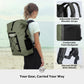STOVER 5/10/25/30/40/55L Waterproof Backpack- Floating Dry Bag for Kayaking, Travel, Beach, Hiking, & Camping, Men/Women