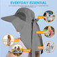 Womens Sun Hat UV Protection, Foldable Waterproof Wide Brim Bucket Hats with Neck Flap for Summer Beach Fishing Hiking