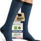 Merino Wool Compression Socks for Women Men, 15-20 mmHg Knee High Socks for Flying, Travel, Running