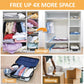 10 Jumbo Vacuum Storage Bags, Space Saver Bags Compression Storage Bags for Comforters and Blankets, Vacuum Sealer Bags for Clothes Storage, Hand Pump Included