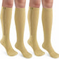 CASMON 2 Pairs Zipper Compression Socks for Women & Men, 15-20 mmHg Closed Toe Knee High Support Sock with Zipper for Varicose Vein Edema