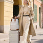 LONG VACATION Carry On Luggage Sets 3 Piece 20 Inch Suitcase Set, ABS+PC Hardshell Lightweight Travel Luggage with Spinner Wheels & YKK Zipper TSA Lock (20 INCH (BP/TB), BEIGE-BROWN)