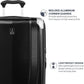 Travelpro Pathways 3 Hardside Expandable Luggage, 8 Spinner Wheels, Lightweight Hard Shell Suitcase, Checked Large 28 Inch, Black Knight