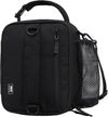 MIER Expandable Lunch Bag Insulated Lunch Box for Men to Work Travel Portable Lunchbox Bags with Shoulder Strap and Water Bottle Holder, Black