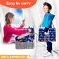 PILLANI Kids Travel Tray for Car - Car Seat Tray for Kids Travel, Road Trip Essentials, Carseat Table for Roadtrip Activities - Must Have Toddler Lap Desk Organizer for Airplane - Travel Accessories