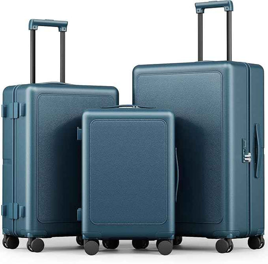 Joyway Luggage Sets 3 Piece with Spinner Wheels, Carry On Luggage 20In with ABS+PC Hardshell, Lightweight Suitcase Set with TSA Lock and Pressure-resistant Frame, 20/24/28 Inch, Blue