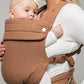Mabē Monarch Ergonomic Baby Carrier – Premium Cotton Soft Structured Newborn to Toddler Carrier with Hip-Healthy Design, 3 Carry Positions (7-35lbs), Lightweight & Breathable, (Mocha)
