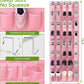 Unjumbly Over the Door Shoe Organizer with 40 Large Breathable Mesh Pockets, Space Saving Shoe Holder, Hanging Shoe Rack for Entryway Bedroom Closet Storage (Pink, 40 Pockets)