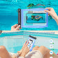 Large Waterproof Phone Pouch Floating, [Double Seals] IPX8 Waterproof Pouch for Beach Vacation Concert, Cell Phone Dry Bag for iPhone Samsung Google All Device Blue