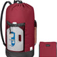 BALEINE 150L Laundry Bag Backpack, 900D Oxford Fabric Large Travel Laundry Bags with Shoulder Straps and 2 Mesh Pockets for College Dorm, Apartment, Laundromat (Red, 150L) ﻿