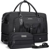 WITZMAN Weekender Bags for Men Women Carry On Duffle Overnight Bag with Toiletry Bag Sets Travel Duffel Bag Shoes Compartment （B694 Black） - Roamly