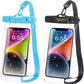 Waterproof Phone Pouch Bag - 7.5in Waterproof Phone Case for Beach Travel Must Haves, IPX8 Underwater Holder with Lanyard for iPhone 16 15 Pro Max Galaxy S24+ 23 Pixel 8a, Cruise Essentials