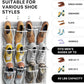 Simple Houseware 24 Pockets Large Clear Pockets Over The Door Hanging Shoe Organizer, Gray (56" x 22.5")