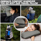 Travel & Camping Comfortable Memory Foam Pillow – Easy to Carry Portable Bag – Temperature Regulating Pillow Case (Grey)