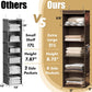 Simple Houseware 5 Shelf Hanging Closet Organizer, Brown