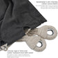 Lazy Daze Hammocks Double Hammock with 9ft Space-Saving Steel Stand Includes Portable Carrying Case, 450 Pounds Capacity (Dark Grey)