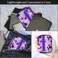 Serfeymi Weekly Travel Pill Organizer Pill Case for Purse with Removable 7 Day Pill Box, Fashionable Travel Medicine Organizer Pill Container for Medicine, Vitamin - Purple 02