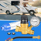 RV Water Pressure Regulator Kit, RV Fresh Water Kit All-in-One Sprinkler Blowout Adapter, Inline Water Filter, Hose Splitter, Brass Elbow, Flexible Connector, Hose Quick Connects, Leak Repair Kit