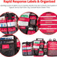 First Aid Kit, Trauma First Aid Kits with Labelled Compartments Molle System, Professional Emergency Kits for Home, Office, Car, Outdoor, Hiking, Travel, Camping