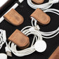 Medicine Handmade Leather Cable Organizer Bag – Full-Grain Leather Travel Tech Case for Cords, Chargers & Accessories – Zippered Storage for Men & Women (Antic Brown)