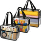 XEWEA Large Small Clear Travel Toiletry Bags with Handles & Pocket for Men Women, 3PCS TSA Approved Transparent Makeup Bag,Waterproof PVC Quart Organizer with Zipper for Toiletries Airline Essentials - Roamly