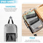 Laundry Bag Backpack, Extra Large Travel Laundry Bag with Mesh Pocket & Adjustable Shoulder Straps,Dirty Clothes Travel Bag for College Students Dorm,Apartment(Light Gray)