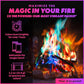 Magical Flames Fire Color Packets (Jumbo 5 Pack), Vibrant Multi-Color Fire for Fire Pits, Campfires, Bonfires & Fireplaces - Camping Essentials & Outdoor Party Accessories