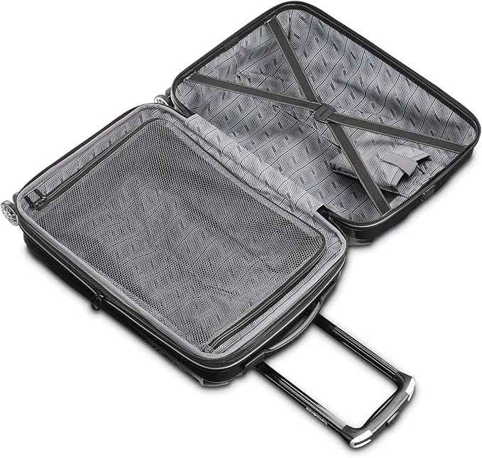Samsonite Centric 2 Hardside Expandable Luggage with Spinner Wheels, Black, Carry-On 20-Inch