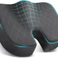 TushGuard Seat Cushion - Memory Foam Cushion for Office Chair, Car Seat, Airplane, Bleacher - Sciatica & Hip & Coccyx Pain Relief Cushions for Long Sitting Office Workers, Car Drivers (Grey, X-Large)