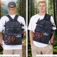 Fishing Backpack with Rod Holders,900D Oxford Water-Resistant Fishing Gear,42L Large Storage Tackle Bag for Men