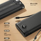 VEEKTOMX Portable Charger with Built-in Cables 30000mAh Power Bank for iPhone 22.5W Fast Charging USB C Battery Pack Travel Essentials Powerbank Compatible with iPhone, Android, etc(1 Pack)