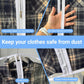 Garment Bags for Hanging Clothes 24'' x 40'' (Set of 12) Coat Covers for Closet Foldable Washable Dress Bags for Hanging Clothes for Long Dress Dance Costumes Suits Gowns Coats