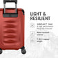 Victorinox Spectra 3.0 Frequent Flyer Carry-On - Modern Hardside Carry-On Luggage - Rolling Suitcase with Spinner Wheels - Holds Travel Accessories - 37 Liters, Red
