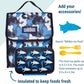 Wildkin Kids Insulated Lunch Bag – Reusable, Ideal for Hot/Cold Snacks, School & Travel - Blue Camo