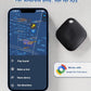 Real-time Positioning Air Tracker Tag, Key Finder, Work with Google Find Hub(Only for Android, Not for iOS), Bluetooth Tracker for Luggage, Backpack etc, 4 Pack Black