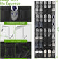 Unjumbly Over the Door Shoe Organizer with 40 Large Breathable Mesh Pockets, Space Saving Shoe Holder, Hanging Shoe Rack for Entryway Bedroom Closet Storage (Black, 40 Pockets)