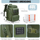 HAMBOLY Fishing Backpack with Rod Holders, 40L Tackle Box Backpack for Fishing Gear, Waterproof Fishing Bag for Men