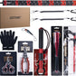 Goture Fishing Tool Kit,Fishing Pliers,Fillet Knife with Sheath,Fish Lip Gripper,Fish Hook Remover,Lanyard,Line Scissors,Sharpener,Stainless Steel Soap,Saltwater Gear Kit,Red/Pink,Gifts for Men/Women
