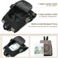 Jursccu Embroidered Women Backpack Purse, Fashion Canvas Travel Anti-theft Rucksack Shoulder Bag (Flower Embroidery)
