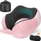 Neck Pillow for Traveling, Travel Pillows for Airplanes,100% Pure Memory Foam Travel Neck Pillow, Adjustable Flight Pillow, Portable Plane Accessories with Eye Mask, Earplugs, Carry Bag