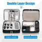 SELLYFELLY Electronics Travel Organizer, Double Layer Cable Organizer Bag Watreproof Electronics Accessories Storage Bag for Cord, Charger, Phone, Power Bank, Hard Drive