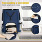 Laundry Bag Backpack Extra Large, 110L Laundry Backpack Heavy Duty with Shoulder Straps, Collapsible and Mesh Pocket Dorm Laundry Basket Hamper Bag for College, Travel, Laundromat, Apartment Blue