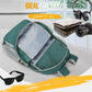 ZOMAKE Lightweight Packable Backpack 35L, Light Foldable Backpacks Water Resistant Collapsible Hiking Bag, Compact Folding Day Pack for Travel Camping(Dark Green) - Roamly