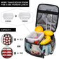 Cow Lunch Box for Kids Aldults, Realistic Animal Reusable Thermal Insulation Cooler Tote Bags, Black White Calf Pattern Insulated Bag for Student, School Picnic Camping Travel, Gifts